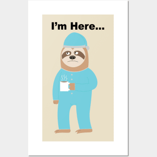 Return to Office Sloth Posters and Art